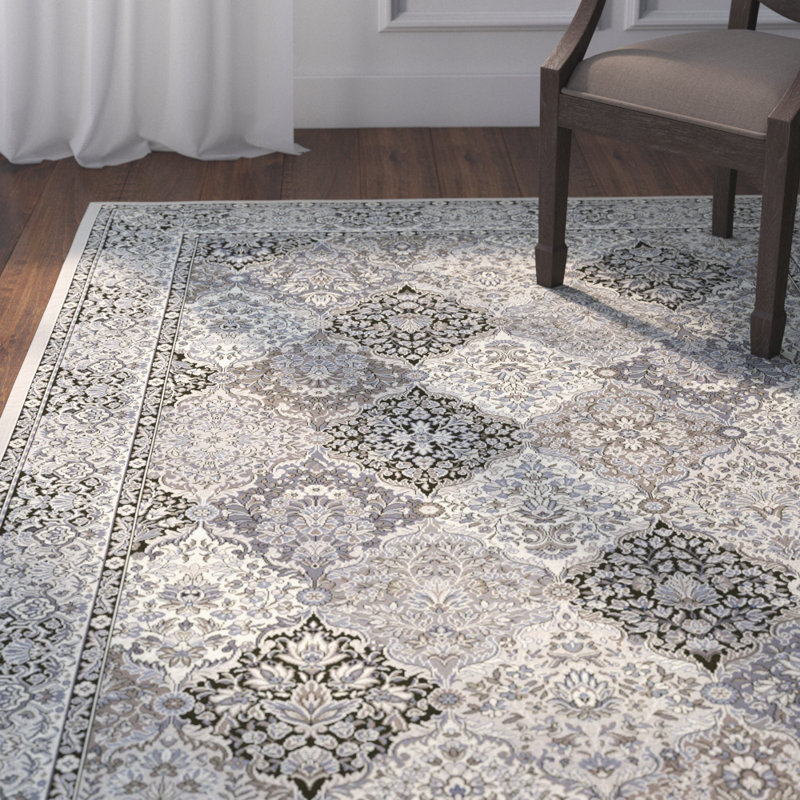 Astoria Grand Attell Cream/Gray Area Rug & Reviews Wayfair